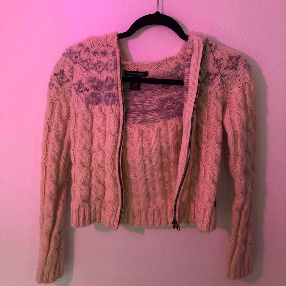 Abercrombie & fitch zip up sweater